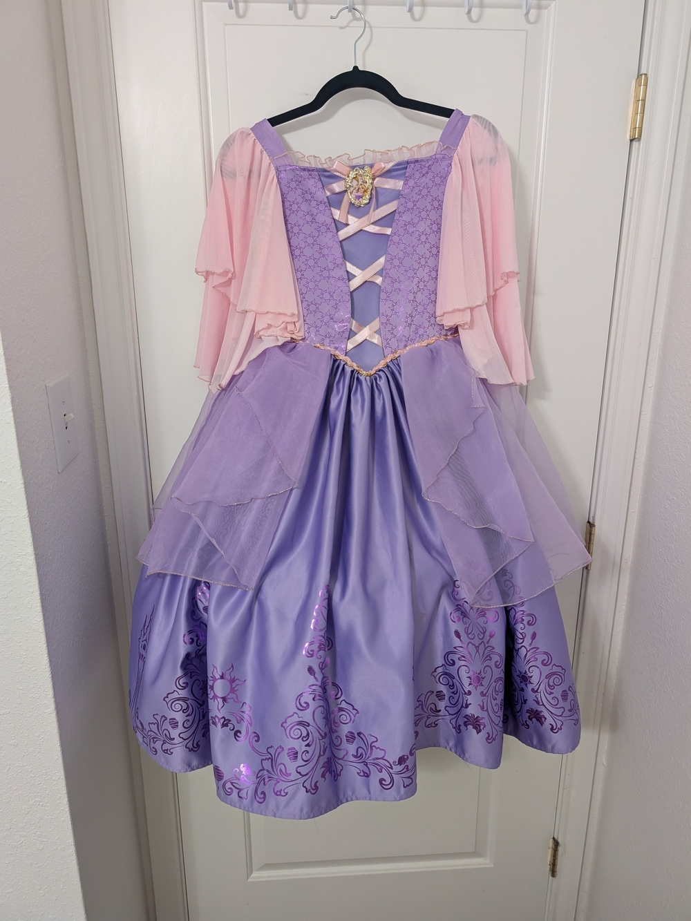 Disney Tangled Rapunzel Princess Costume Dress Girls 7-8 Purple Pink